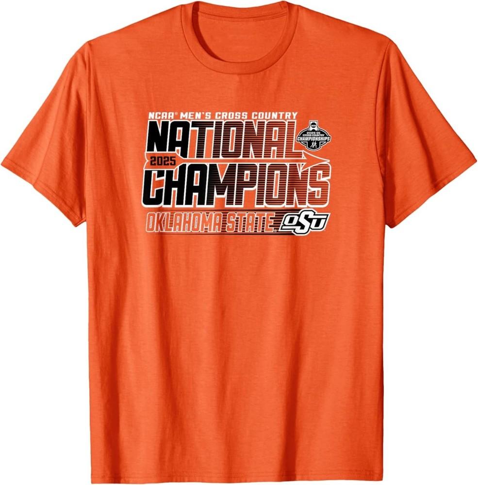 

Oklahoma State Cowboys National Champs 2025 Cross Country T-Shirt M