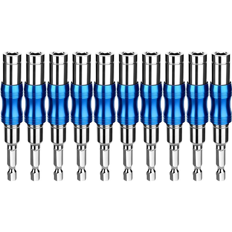 Magnetic Swiveling Drill Bit Holder Hexagonal Drive Guide Screw Extension Rod Drill Tip Power Handle Quick Rod Release Tools