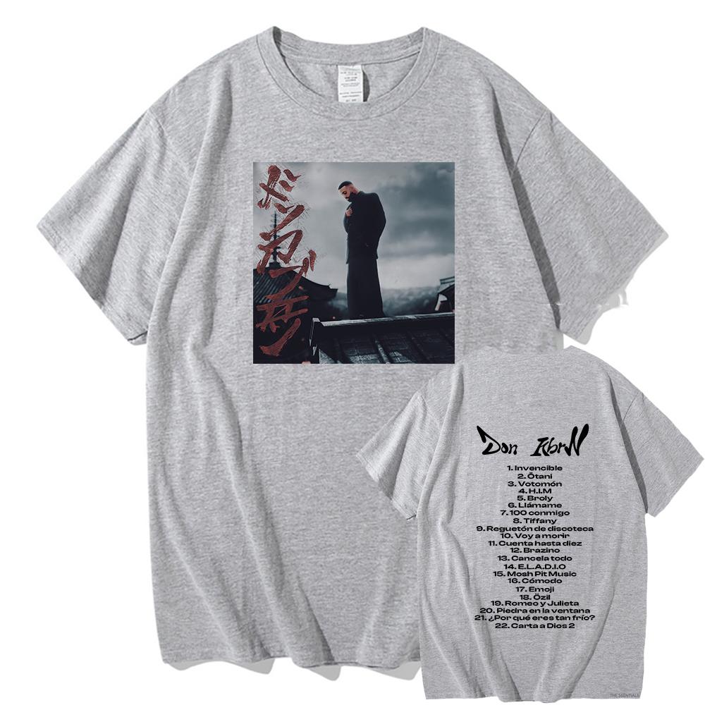 2025 Summer  Album DON KBRN Tshirt Eladio Carrión Fashion Men and Women Clothing Harajuku Summer Graphic T Shirts for Fans Gifts