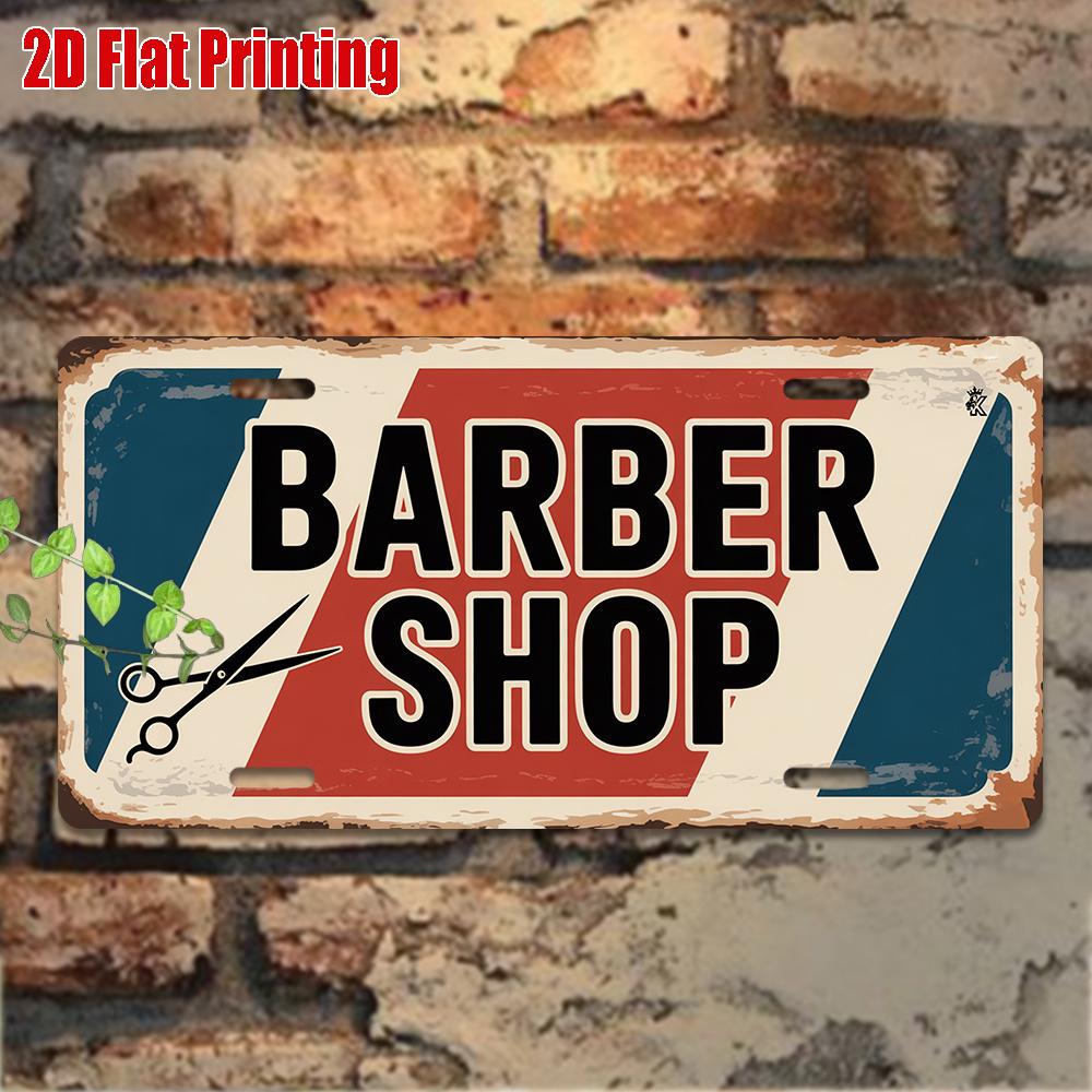 Pc Vintage Metal Sign for Decorationg Only Decorative Sign (xcm) BARBER SHOP Aluminum Sign Rustic Wall Decor Retro