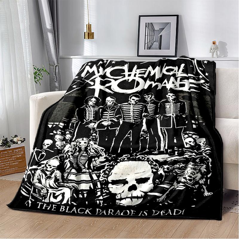 3D My Chemical Romance Band Gerard Way Soft Plush Blanket,Flannel Blanket Throw Blanket for Living Room Bedroom Bed Sofa Cover