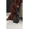 High texture soft cowhide bucket bag first layer vegetable tanned cowhide tote bag versatile commuter large capacity portable messenger bag