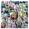 63pcs Suitcase Stickers Waterproof Stickers Scooter Computer Tablet Cartoon Decoration