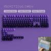 Xiaomi New 133 Keys Gradient Green Shine Through Keycaps Side Printed PBT Keycap Cherry Profile Double Shot for Mechanical Keyboards