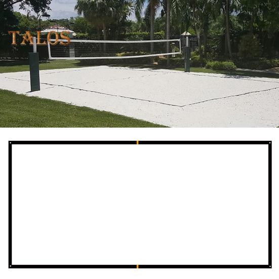 26.3' X 52.6' Beach Volleyball Lines for Sand 2.5inch Wide Boundary Lines with Sand Bag for Outdoor Sand Backyard Grass