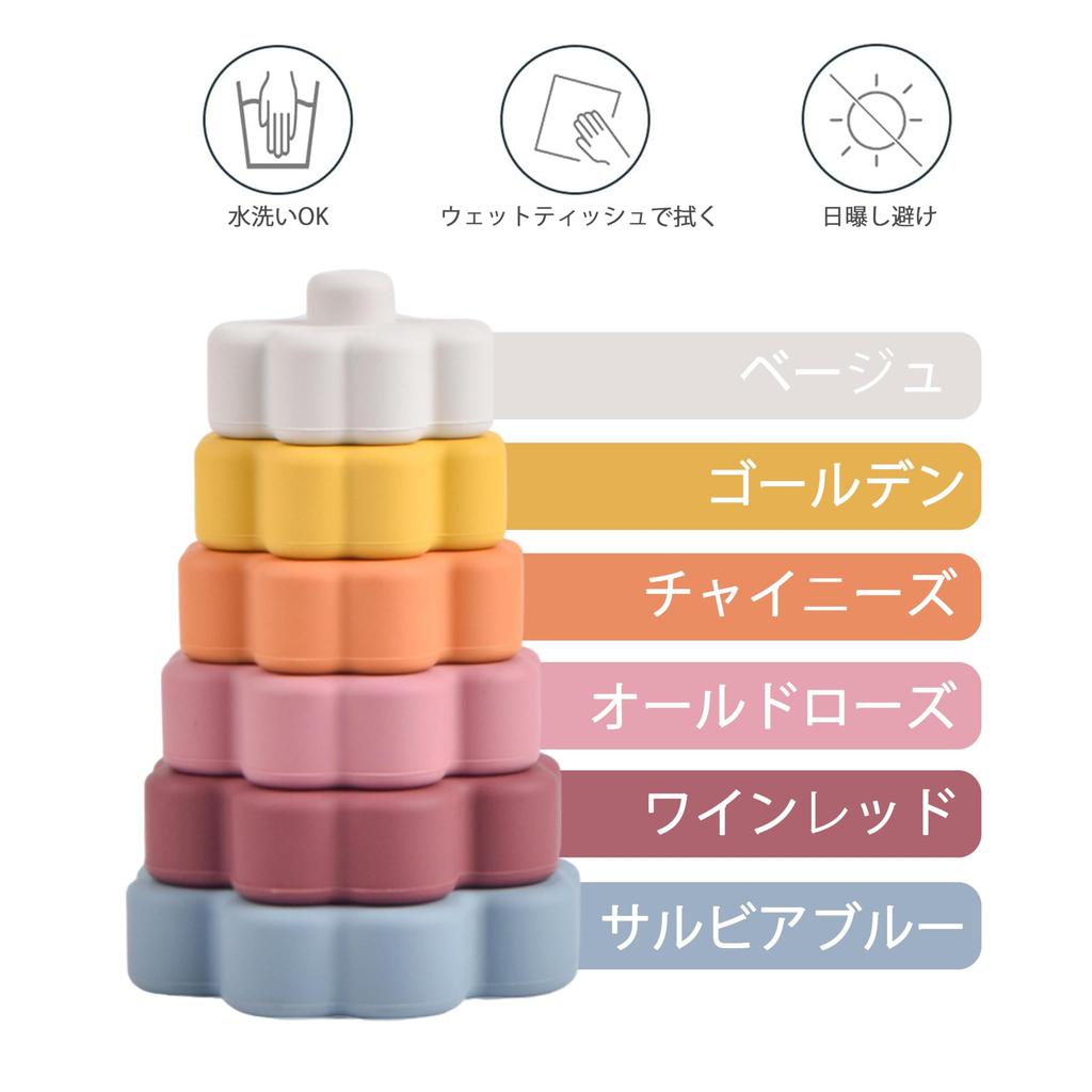 Shinse Building Blocks Toy Rainbow Blocks Wood Silicone Stacking Soft Puzzle Shape Matching Montessori Arch Rainbow Educational Toy Imagination Early