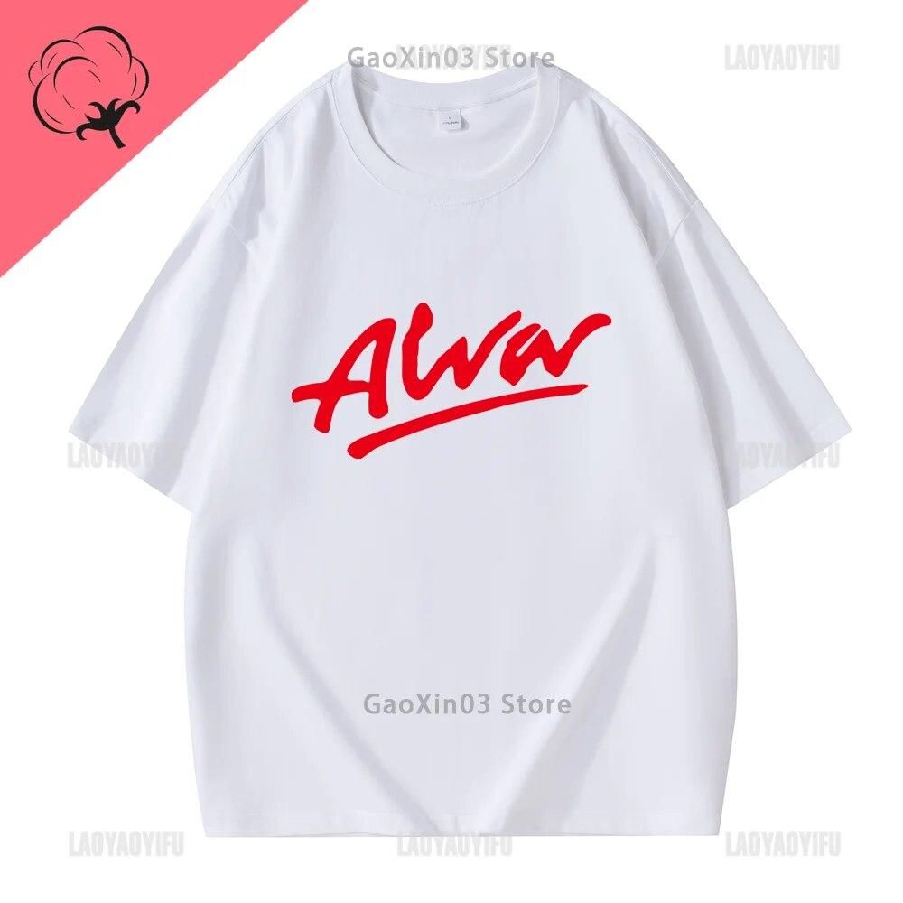 Vintage T Shirt Unisex Alva Print Tops Casual Fashion Letters Graphic T Shirts Summer Short-sleev O-neck Ropa Hombre Ropa Mujer