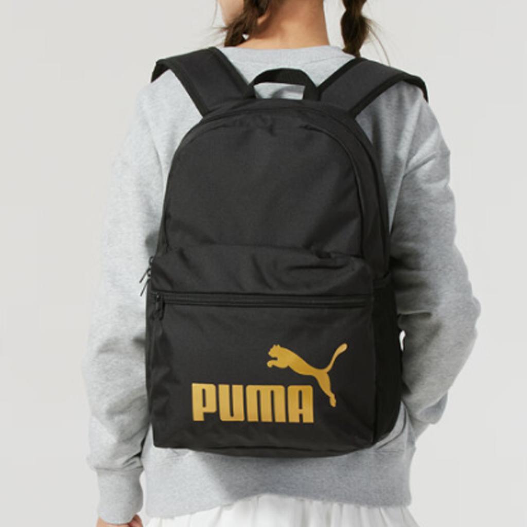 New PUMA Fabric Backpack Medium Size Unisex Black 091164-03