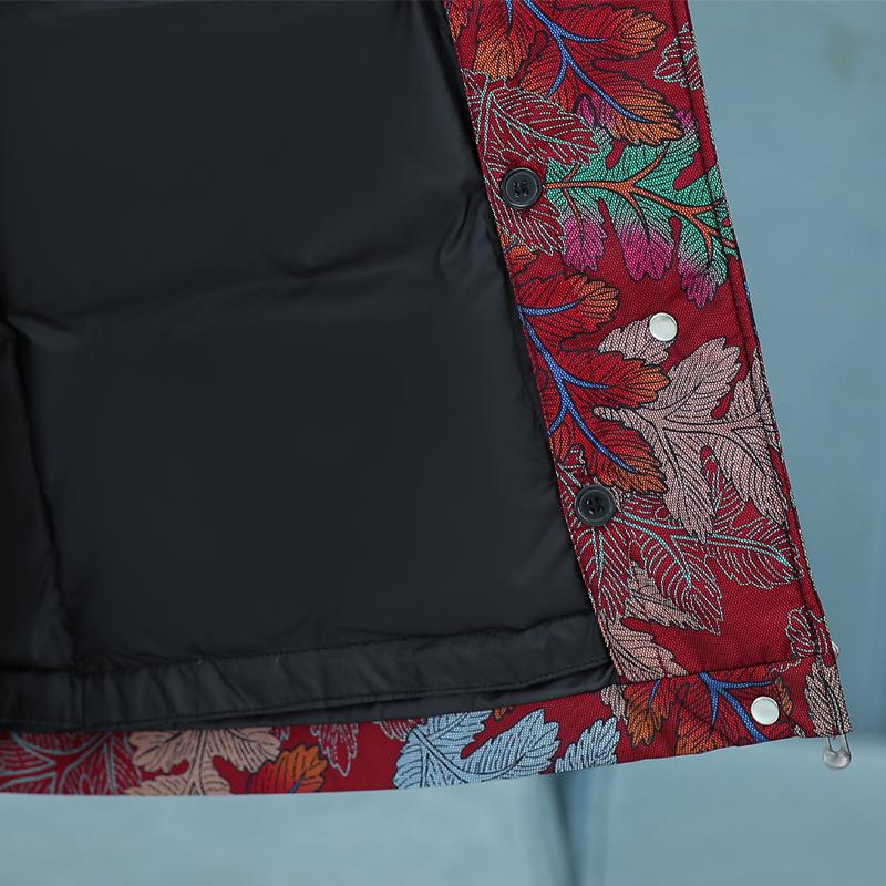 Middle Age Women's Down Jackets Winter Vintage Parkas Fur Collar Liner Detachable Plus Size Elegant Thick Warm Down Coats Woman Outerwears