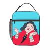 Cartoon Fashion Girl Insulated Lunch Bags for School Office Sport Car Portable Cooler Thermal Bento Box Women Children