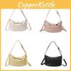 Simple Color Solid Lychee Texture Women Casual Shoulder Bag For Daily Use