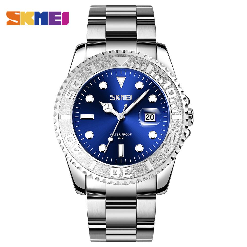 

SKMEI винтажные дайверские водные призраки классические кварцевые наручные часы мужские водонепроницаемые часы с подсветкой даты и времени Relogio Masculino