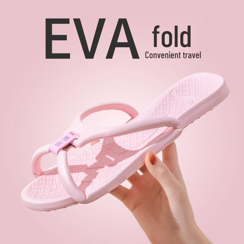 Non-Slip Foldable Travel Slippers for Couples - Lightweight, Indoor Use, Perfect for Hotels and Home, Men & Women