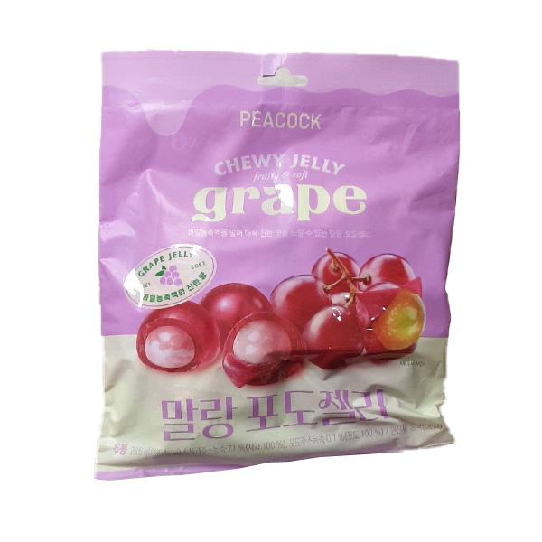 Peacock Soft Grape Jelly 36g x 6ea One thing