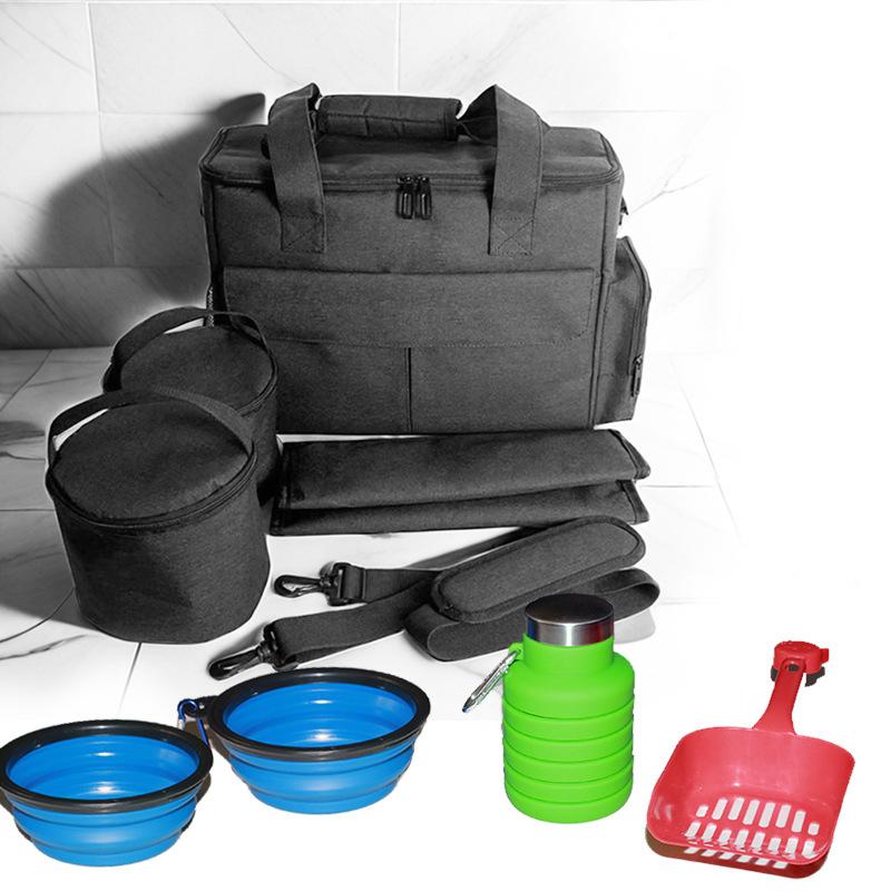 Pet Cat and Dog Backpack, Portable Snack Bag, Dog Outing Bag, Food Storage Bag, Tool Toy Storage Bag