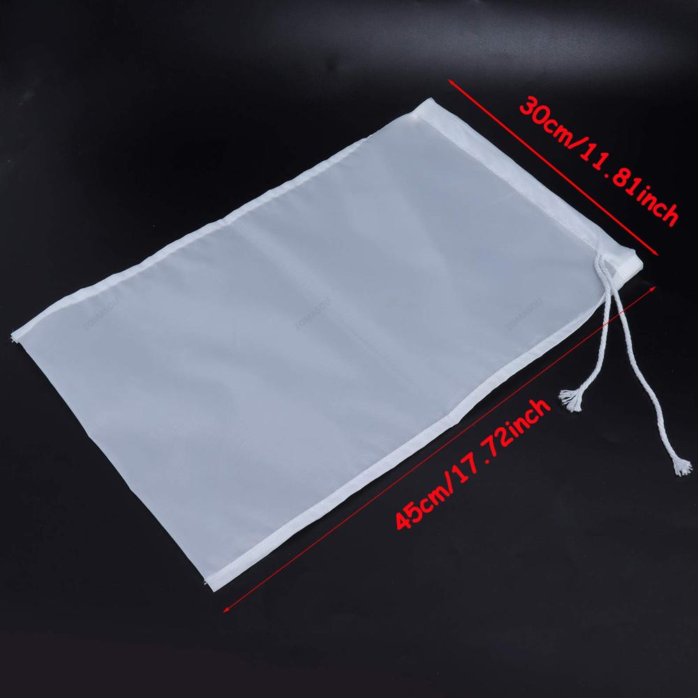 100 Mesh Soy Milk Wine Filter Bag Nut Milk Bag Coffee Tea Oil Yogurt Filter Net Mesh Food Reusable Nylon Filter Strainer