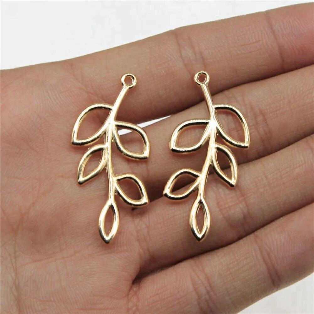 Branch Leaves Connection Components Car Pendant Cute Jewelry