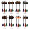 Halloween Decoration Broom Sign 3 Witches Brooms for Front Porch Wall Home Office Indoor Outdoor Wall Halloween Decoration