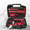 9Pcs Woodworking Square Kit with Box, Aluminum Scribeing Ruler,Center Finder,Circular Drawing Compass,Honing Guide,Height Gauge