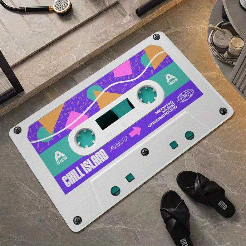 CD Tape Shaped Carpet Non-Slip Bathroom Mat Door Mat Kitchen Rug Welcome Mat Living Room Carpet Rug For Bedroom Home Dec