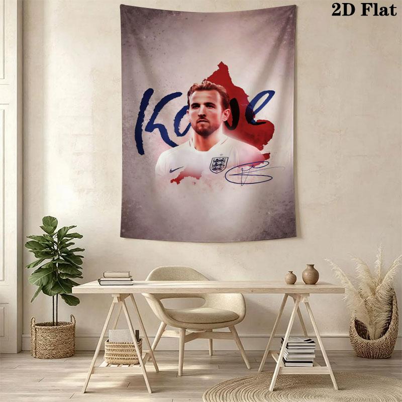 Harry Kane Icon  Wall Hanging Printed Fabric Blanket Decorative Tapestries for Bedroom Living Room Home Decor