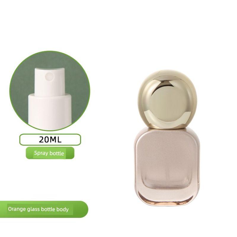 

High-Grade In Stock Pressuring Lotion Spray Empty Bottle Cosmetic Packaging Material 50G Cream Face Cream Golden Cover Storage Bottle 20ml Spray-Sun God Gradient Orange Bottle Gold Cap