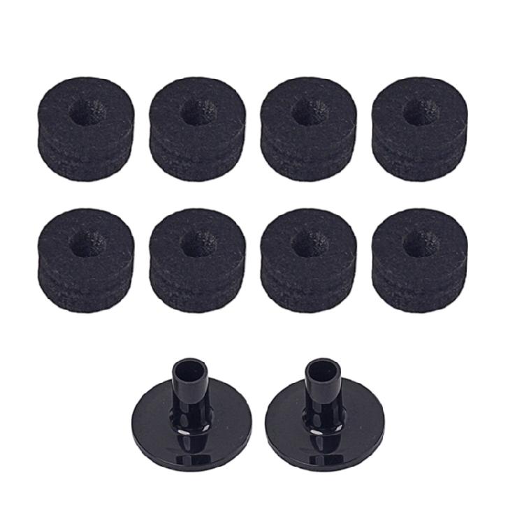 Pack Of 10 Professional Drum Felt Bottom Cover Drum Felt Bottom Covers Replacement Set For Superior Vibration Isolation