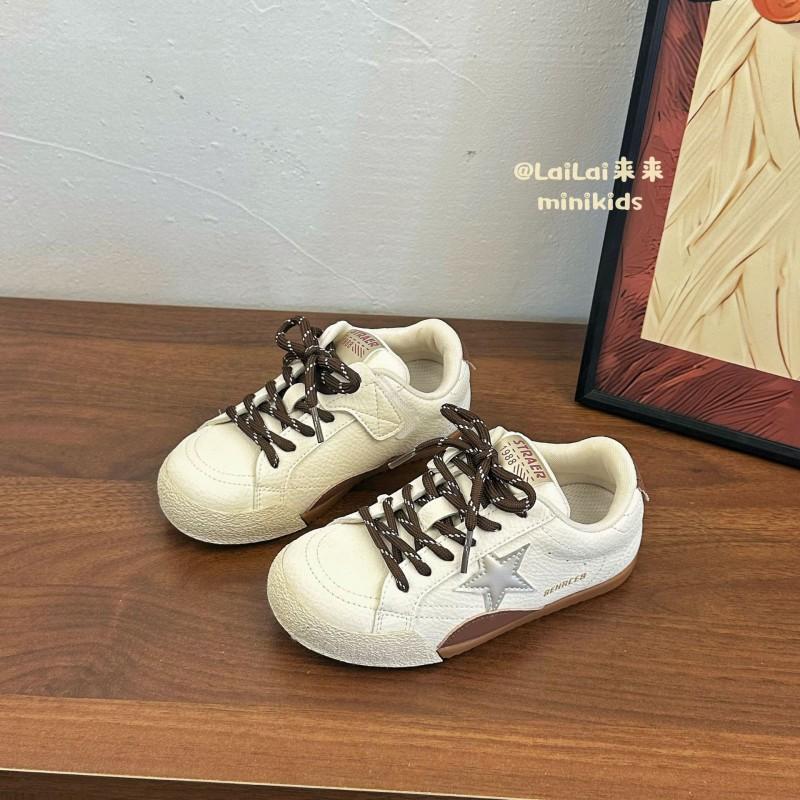 Youth Style Shoes Kids Casual Sneakers Boys Girls Lightweight Non-Slip Rubber Sole Low Top School Shoes With Velcro