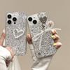 Pearl Bow Pendant Love Phone Case for IPhone16Promax Epoxy Sequins for Apple 17 Female Model
