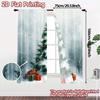 2pcs  Curtains Christmas Tree Snow Gifts_a (2) Pattern Modern Curtains Durable 100% Polyester Fabric Curtains Decorations Inside