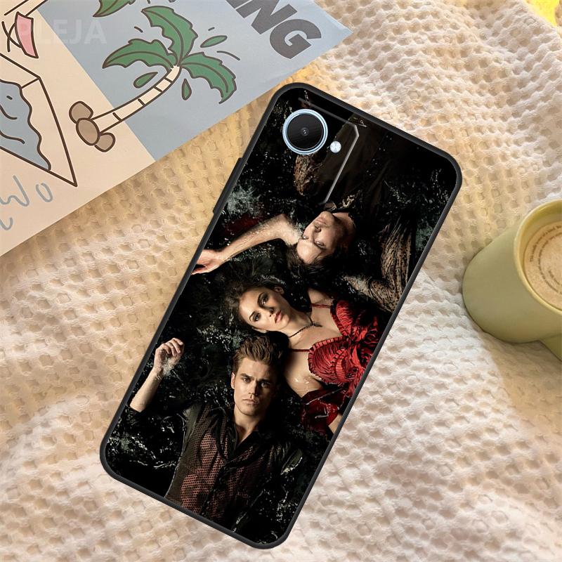Stefan And Damon the Vampire Diaries Case For Realme C55 C71 C67 C51 C75 C63 C61 C65 C53 C35 11 12 13 14 Pro Plus GT6 GT7 15 Pro