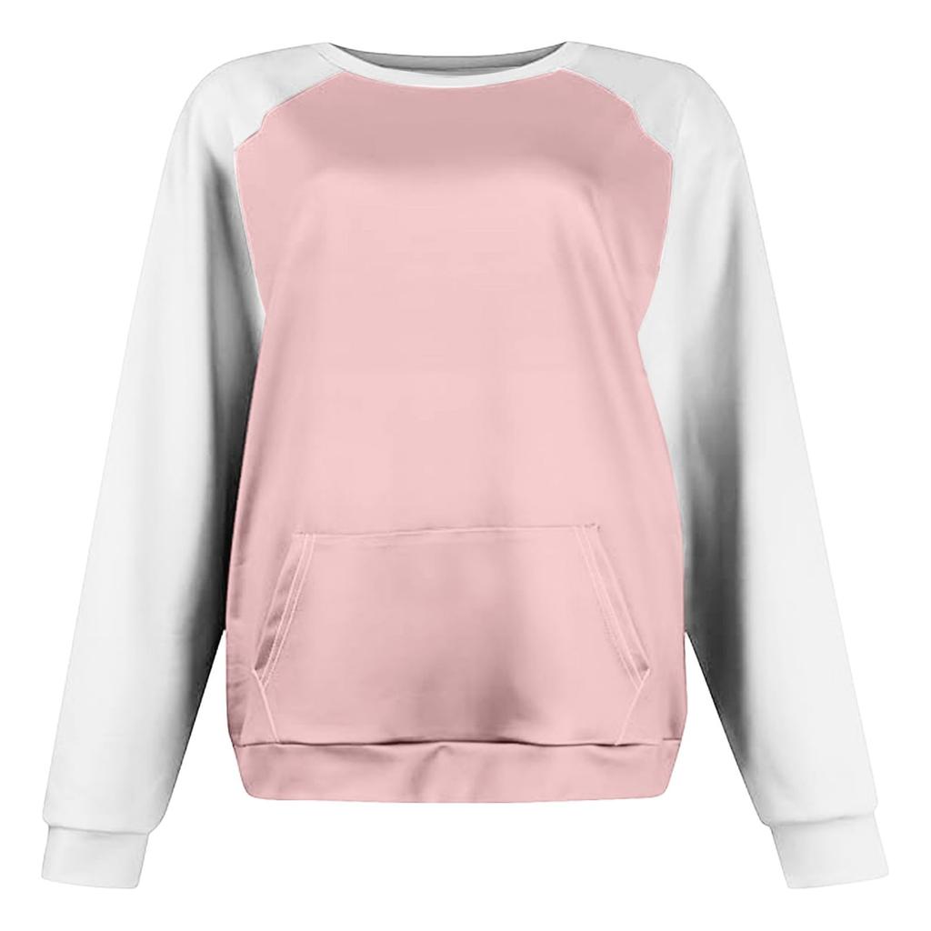 Women's Casual Long Sleeve Loose Fit Sweatshirt for Everyday Wear