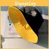 Embroidery Smile Letters Double Sided Fisherman Hat Spring Summer Protection Sun