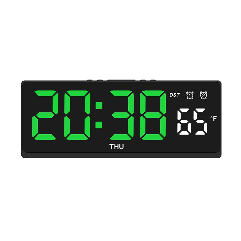 LED Multifunctional Alarm Clock with Temperature Display and Multiple Alarms - Model 6660
