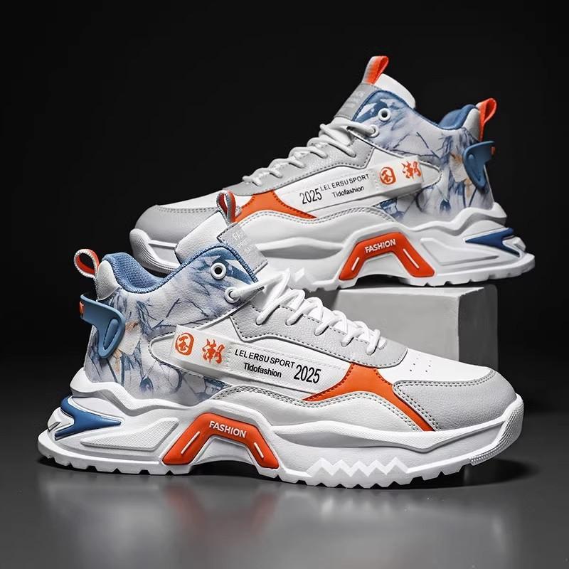 22 new spring and autumn high-top shoes sports casual running shoes dad trendy shoes