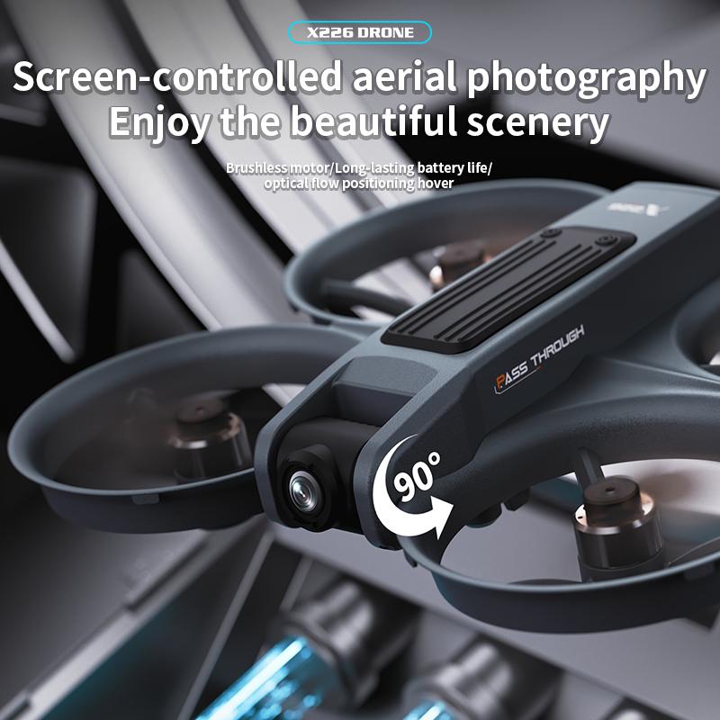 2025 X226 Drone 4K Professional HD Wide Angle Camera 5G WIFI Brushless Motors Quadcopter Height Hold Screen Control FPV Dron Toy