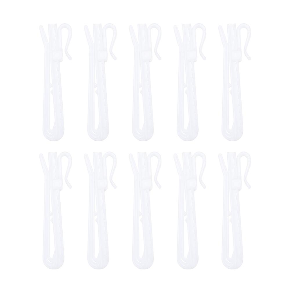 Plastic Plastic Curtain Hooks 85mm Pinch Pleated Curtain Drapery Pin Hook  For Window Curtain