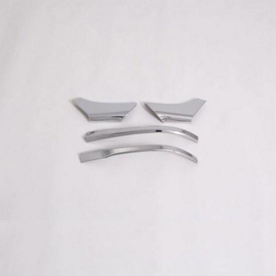 4Pcs Chrome Rear View Mirror Pillar Molding Cover Trim For Toyota RAV4 -