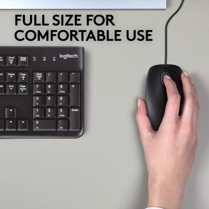 Souris Optique B110 - LOGITECH - USB - Noir - Câble