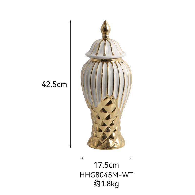 Keramisk vas Universella burkar Hantverk och ornament Mjuk dekoration Allmän burk Hotell Blomsterbädd Heminredning Burk Flaskor
