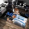 1pc Football Star Messi Rug, Comfortable Printed Home Area Carpet, Cozy Office Chair Rug