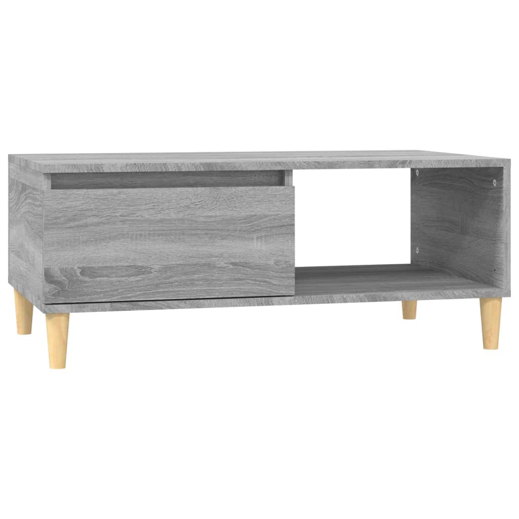  Coffee Table, Grey Sonoma Oak 90x50x36.5 Cm, Wood-based
