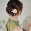 Vintage Pearl Tassel Hair Stick Elegant Chinese Hair Clip Chinese Style U Shape Hair Fork  Gifts
