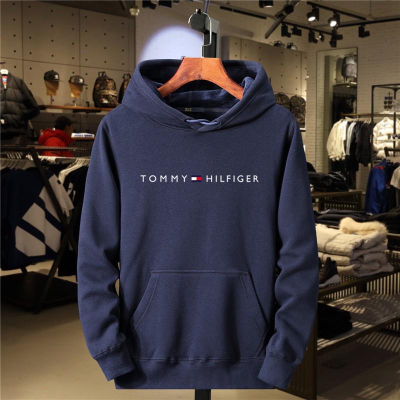 2025 Men's Trendy Fleece Hoodie with Printed Hood