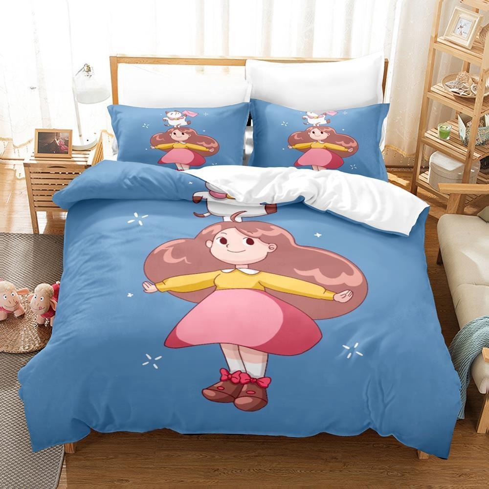 Fashion 3D Print Anime Bee And Puppycat Bedding Set Single Twin Full Queen King Size Bed Set Adult Kid Bedroom Duvet Cover Sets