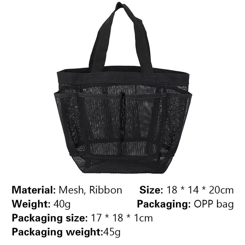 Netz Duschkorb Tragbar Für College Wohnheimzimmer Essentials, Duschkorb Wohnheim Mit 8-Taschen Große Kapazität, Duschtasche Für Strand