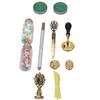 Wax Stamp Kit European   Retro   Stamp Hand Account Envelopes   Paint Sealing Wax Kit Gift Earth Box Decoration