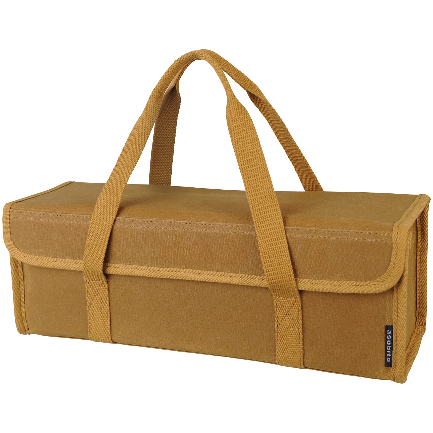 

asobito Ящик для инструментов Средний Верблюжий Чехол для хранения Сумка для хранения Водонепроницаемый Натуральный материал Хлопковый холст Чехол Аутентичные Колышки Приправа Кофейный набор Кемпинг