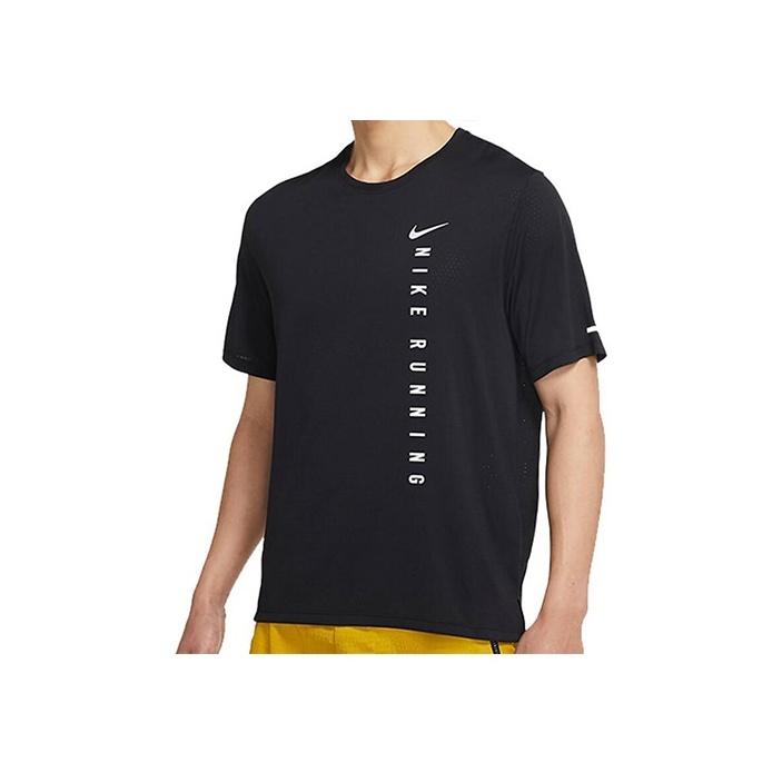 

Мужская дышащая футболка для бега с короткими рукавами Nike, черная DA1316-010 S