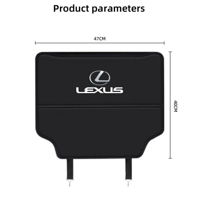 AARGAuto Interior For Lexus RX330 IS250 ES300h UX GX470 LX570 LS430 Car Seat Back Anti Kick Protector Cover Mat Leather Seatback Pad